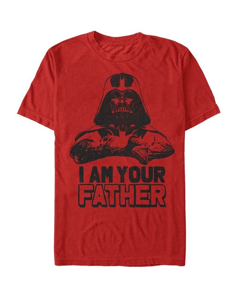 Star Wars Men's Classic Darth Vader I Am Your Father Short Sleeve T-Shirt Red $17.15 T-Shirts