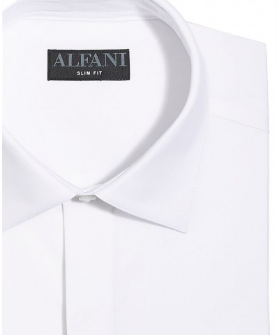 Men's Slim Fit 2-Way Stretch Formal Convertible-Cuff Dress Shirt White $23.39 Dress Shirts