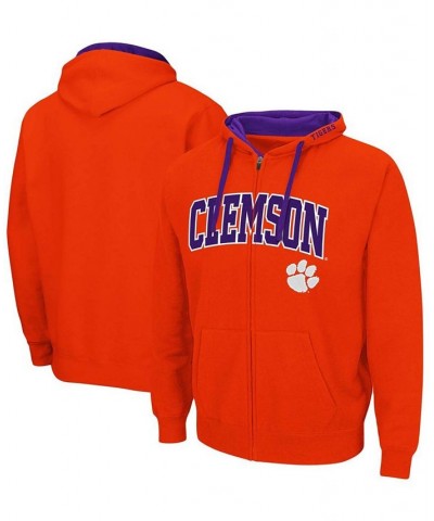 Men's Orange Clemson Tigers Arch Logo 2.0 Full-Zip Hoodie $24.20 Sweatshirt