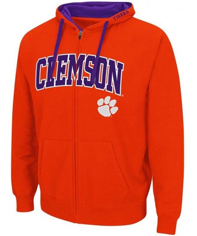 Men's Orange Clemson Tigers Arch Logo 2.0 Full-Zip Hoodie $24.20 Sweatshirt