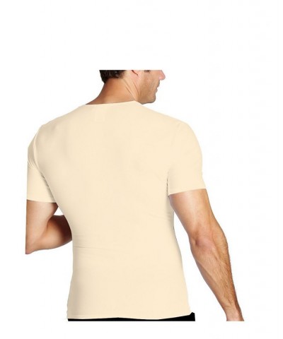 Insta Slim Men's Compression Short Sleeve Crew-Neck T-Shirt White $38.70 Undershirt