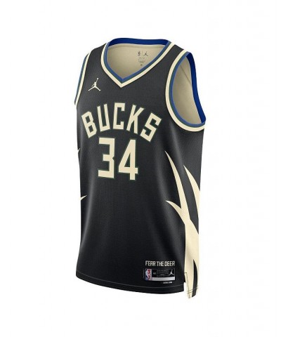 Men's Brand Giannis Antetokounmpo Black Milwaukee Bucks 2022/23 Statement Edition Swingman Jersey $54.60 Jersey