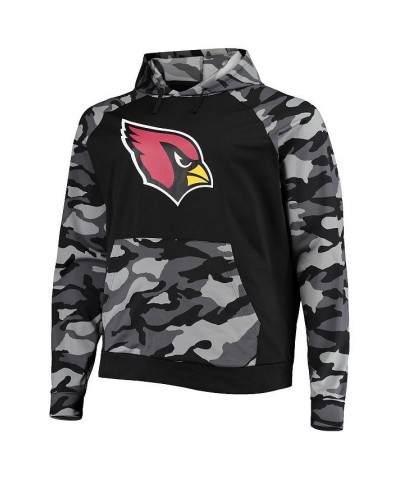 Men's Black Arizona Cardinals Camo Raglan Pullover Hoodie $36.00 Sweatshirt