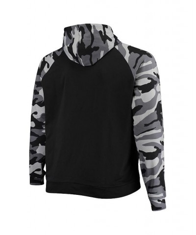 Men's Black Arizona Cardinals Camo Raglan Pullover Hoodie $36.00 Sweatshirt