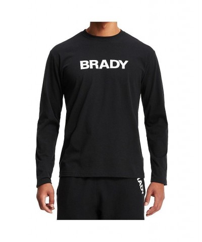 Men's Black Wordmark Long Sleeve T-shirt $20.40 T-Shirts