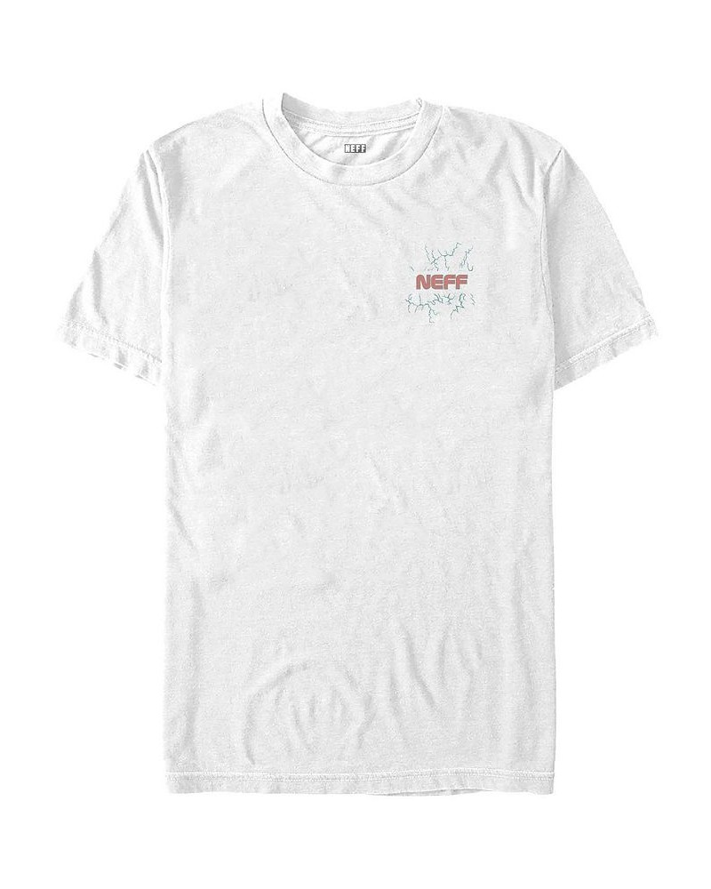 Men's NEFF Electric Hall Short Sleeve T-shirt White $14.70 T-Shirts