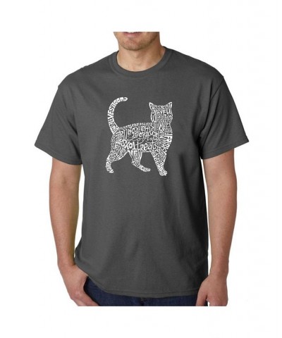 Men's Word Art T-Shirt - Cat Black $15.05 T-Shirts