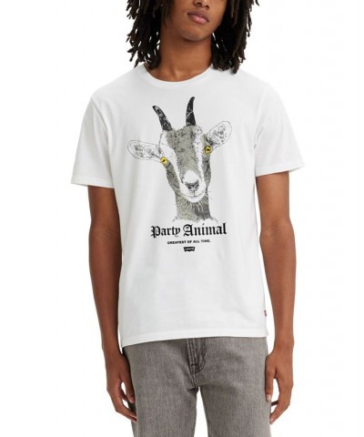 Men's Short-Sleeve Party Animal Graphic T-Shirt White $14.35 T-Shirts