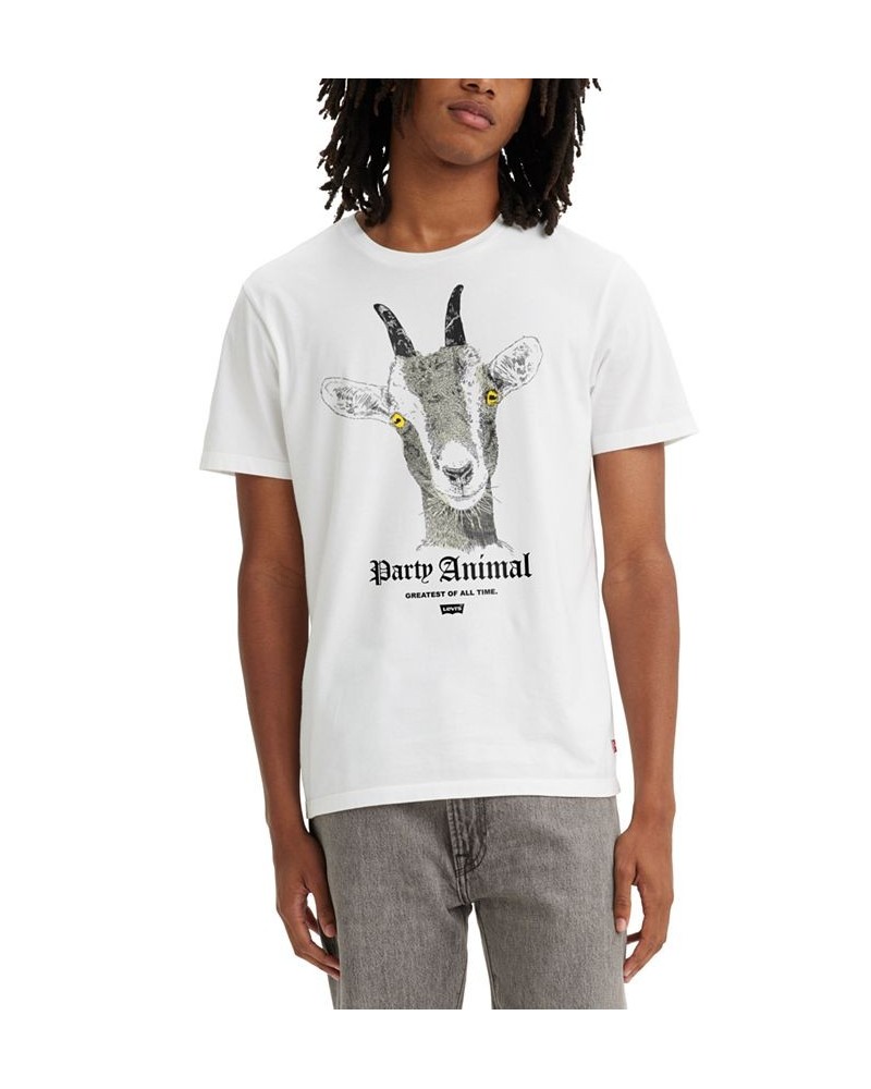 Men's Short-Sleeve Party Animal Graphic T-Shirt White $14.35 T-Shirts