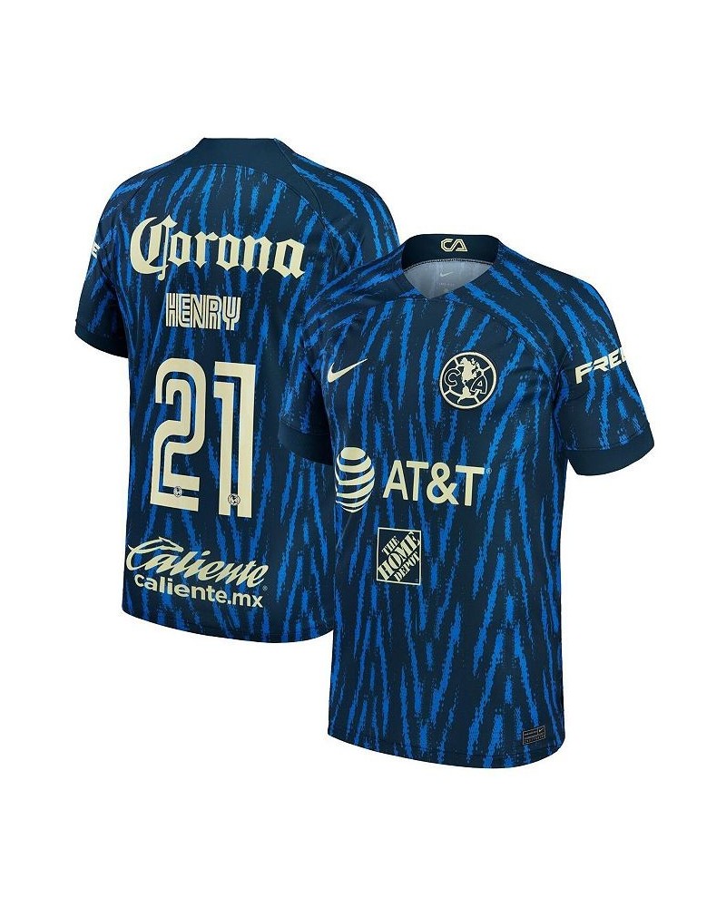 Men's Henry Martin Blue Club America 2022/23 Away Replica Player Jersey $58.80 Jersey