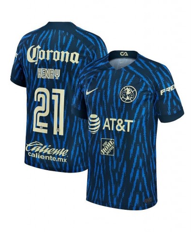 Men's Henry Martin Blue Club America 2022/23 Away Replica Player Jersey $58.80 Jersey