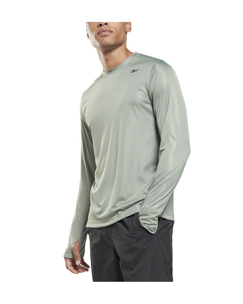 Men's Classic Fit Long-Sleeve Training Tech T-Shirt Green $15.60 T-Shirts