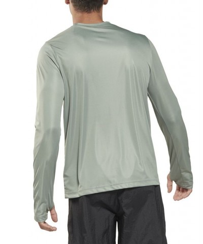 Men's Classic Fit Long-Sleeve Training Tech T-Shirt Green $15.60 T-Shirts