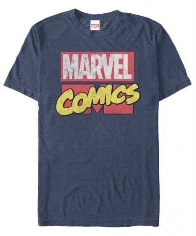 Marvel Men's Comic Collection Kawaii Iron Fist Short Sleeve T-Shirt Blue $17.15 T-Shirts