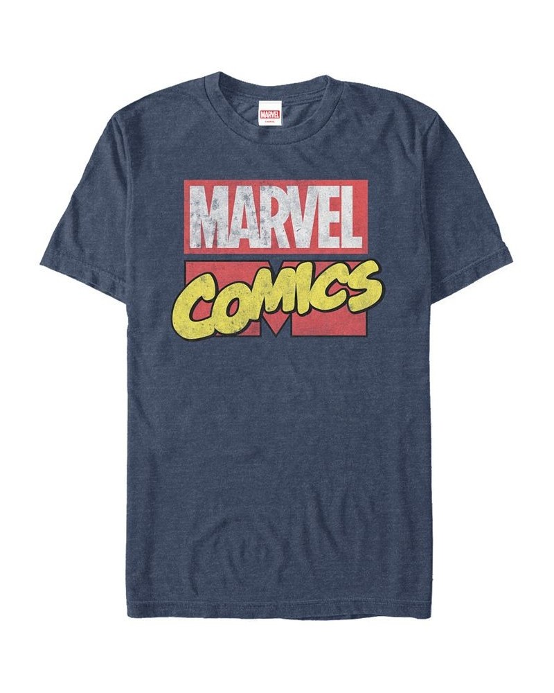 Marvel Men's Comic Collection Kawaii Iron Fist Short Sleeve T-Shirt Blue $17.15 T-Shirts