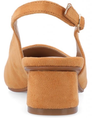 Women's Sylvia Slingback Heel Tan/Beige $52.24 Shoes