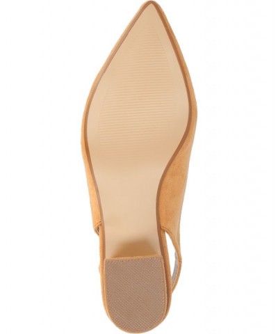 Women's Sylvia Slingback Heel Tan/Beige $52.24 Shoes