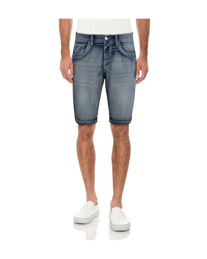 Men's Cultura Saddle Stitch Denim Shorts Blue $27.26 Shorts