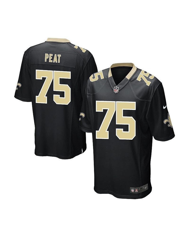 Men's Andrus Peat Black New Orleans Saints Game Player Jersey $34.85 Jersey