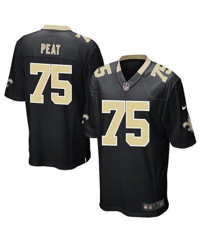 Men's Andrus Peat Black New Orleans Saints Game Player Jersey $34.85 Jersey