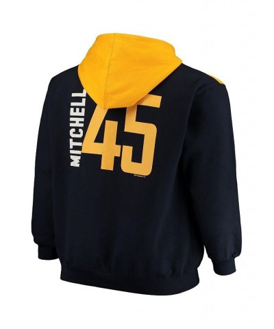 Men's Donovan Mitchell Navy, White Utah Jazz Big and Tall Full-Zip Hoodie $31.50 Sweatshirt