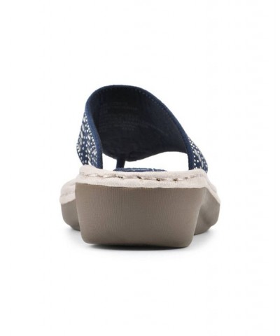 Cienna Comfort Thong Sandals Blue $31.74 Shoes