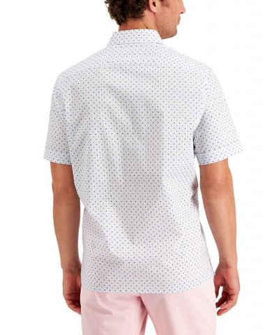 Men's Regular-Fit Geo Dobby Shirt White $13.12 Shirts