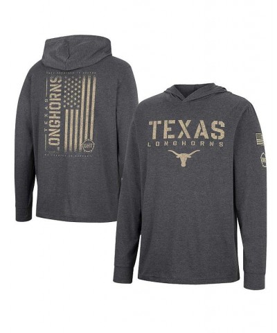 Men's Charcoal Texas Longhorns Team OHT Military-Inspired Appreciation Hoodie Long Sleeve T-shirt $24.75 T-Shirts