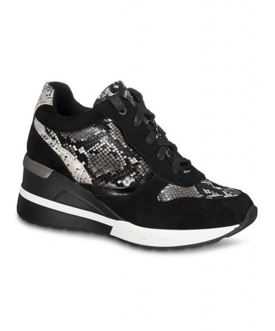 Women's Canali Reptile Sneaker Silver $46.00 Shoes