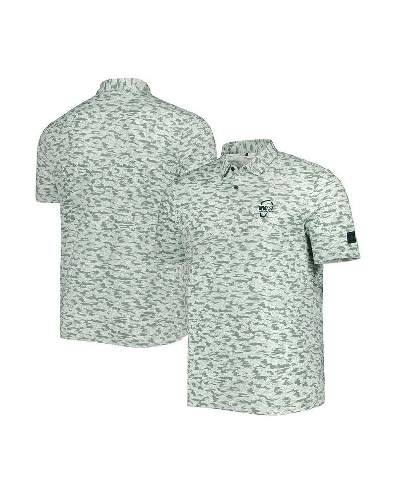 Men's Green WM Phoenix Open Go-To Camo Tri-Blend Polo Shirt $39.90 Polo Shirts