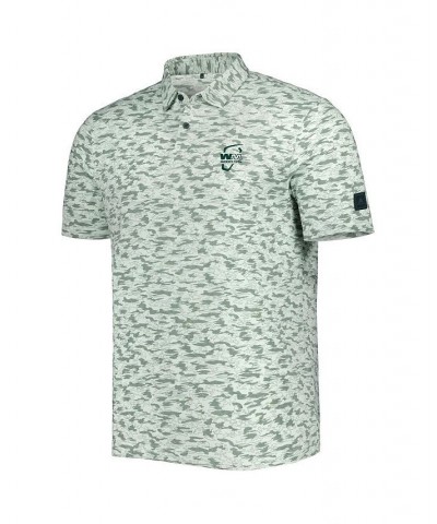 Men's Green WM Phoenix Open Go-To Camo Tri-Blend Polo Shirt $39.90 Polo Shirts