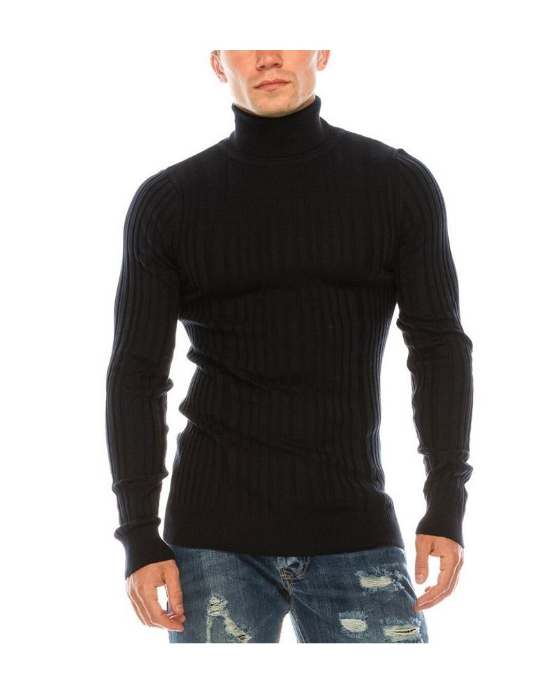 Men's Modern Ribbed Sweater Navy $32.90 Sweaters