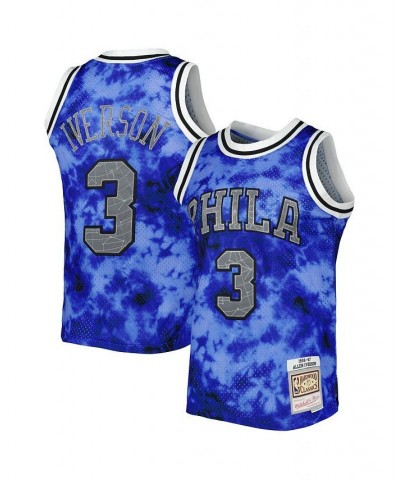 Men's Allen Iverson Royal Philadelphia 76ers 1996-97 Galaxy Swingman Jersey $68.80 Jersey