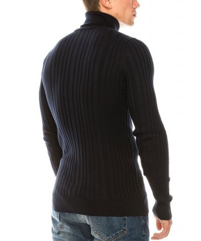 Men's Modern Ribbed Sweater Navy $32.90 Sweaters