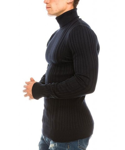 Men's Modern Ribbed Sweater Navy $32.90 Sweaters