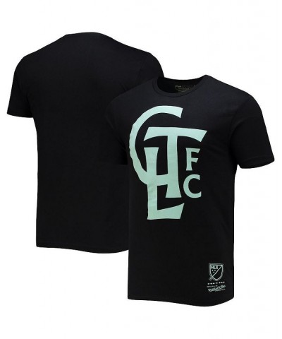 Men's Black Charlotte FC Monogram T-shirt $26.09 T-Shirts