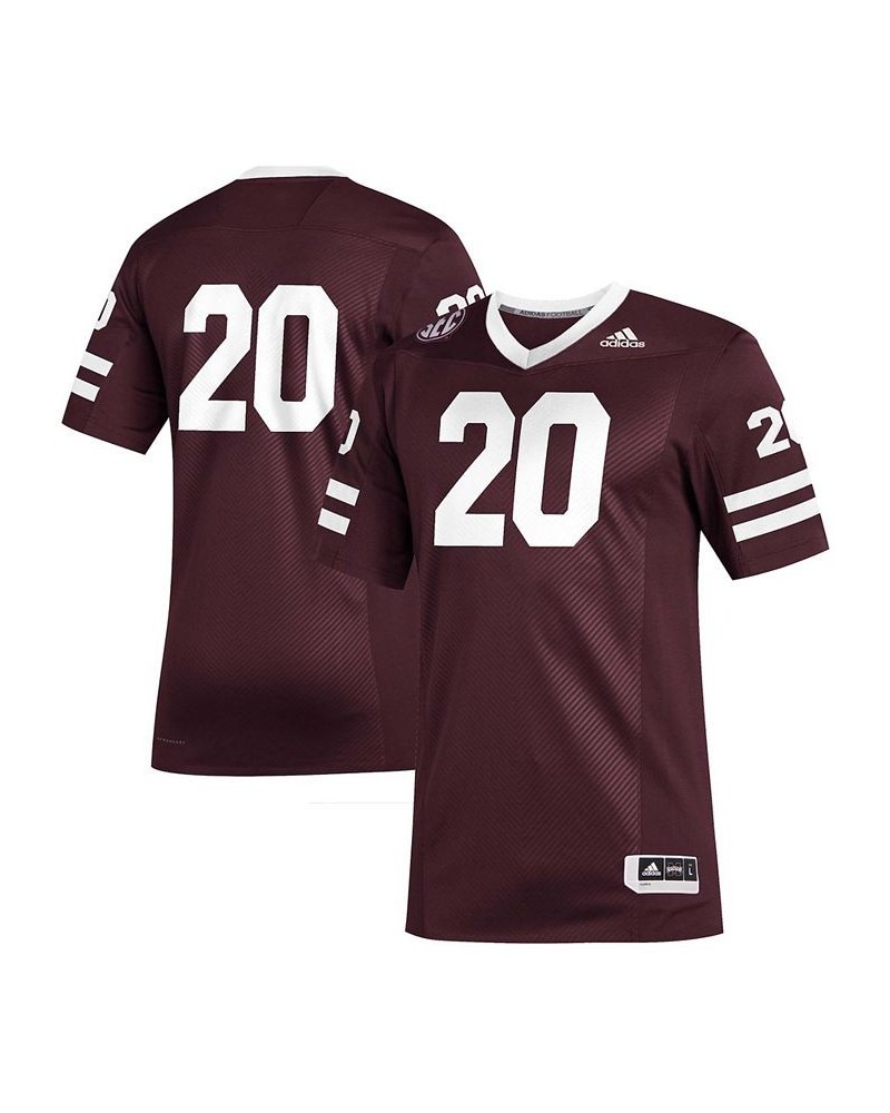 Men's 20 Maroon Mississippi State Bulldogs Premier Strategy Football Jersey $53.30 Jersey