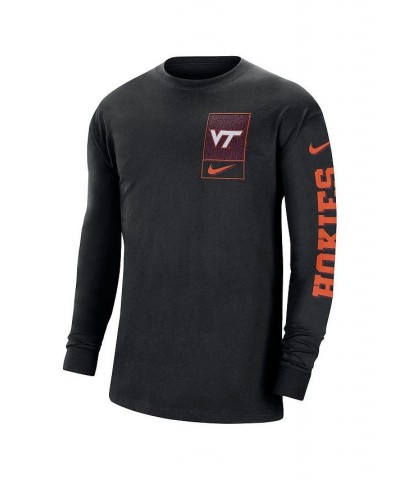 Men's Black Virginia Tech Hokies Seasonal Max90 2-Hit Long Sleeve T-shirt $22.50 T-Shirts