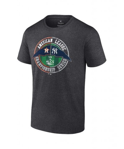 Men's Branded Heather Charcoal Houston Astros vs. New York Yankees 2022 ALCS Matchup T-shirt $19.80 T-Shirts