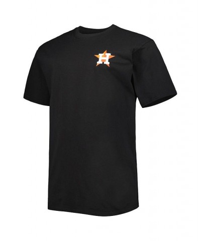 Men's Black Houston Astros Big and Tall Two-Sided T-shirt $24.96 T-Shirts