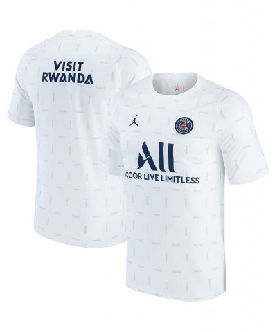 Men's Brand White Paris Saint-Germain 2021/2022 Pre-Match Performance Top $24.94 Jersey