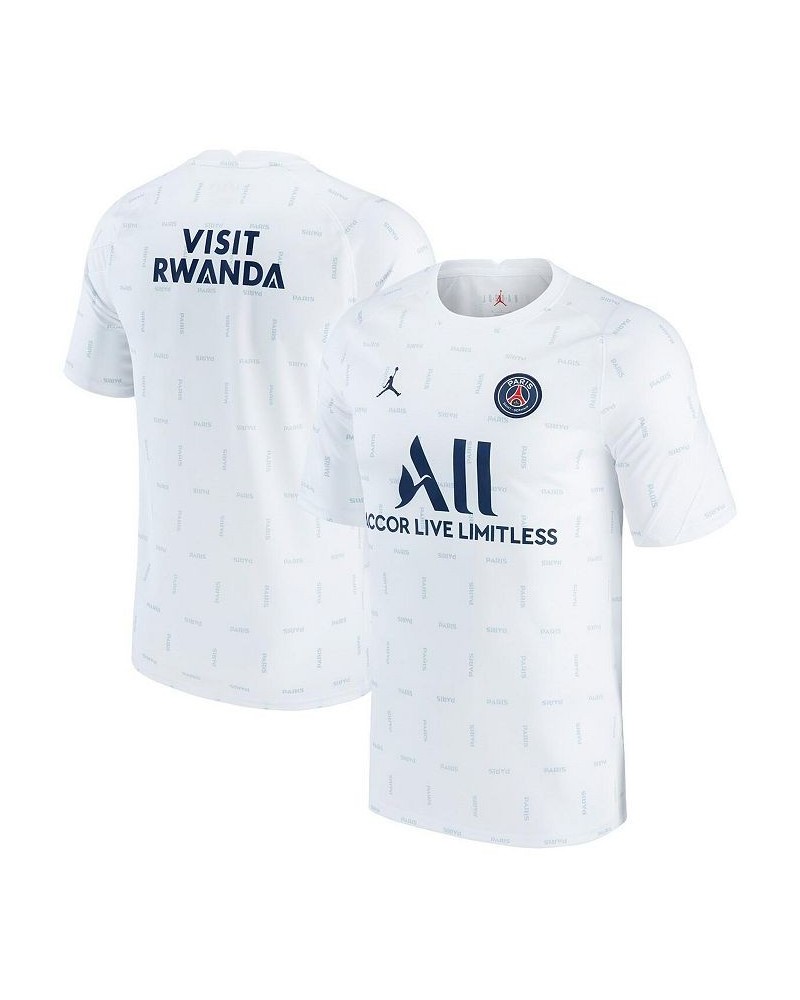 Men's Brand White Paris Saint-Germain 2021/2022 Pre-Match Performance Top $24.94 Jersey