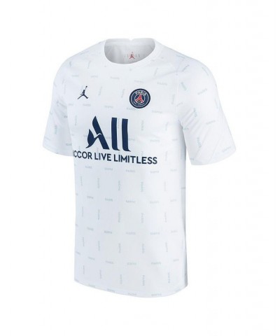 Men's Brand White Paris Saint-Germain 2021/2022 Pre-Match Performance Top $24.94 Jersey