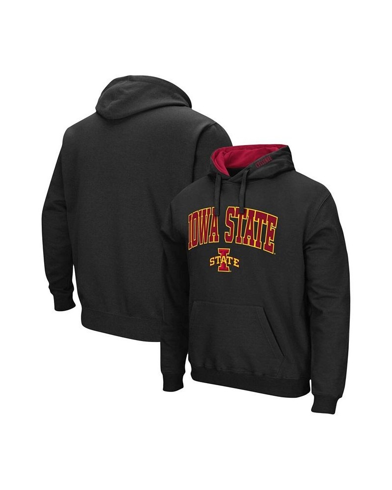 Men's Black Iowa State Cyclones Arch Logo 3.0 Pullover Hoodie $19.27 Sweatshirt