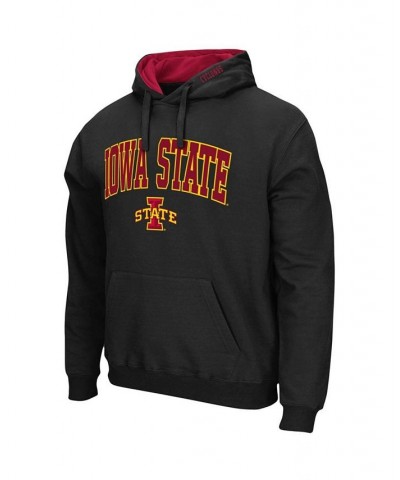 Men's Black Iowa State Cyclones Arch Logo 3.0 Pullover Hoodie $19.27 Sweatshirt