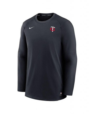 Men's Minnesota Twins Navy Authentic Collection Logo Performance Long Sleeve T-shirt $43.20 T-Shirts