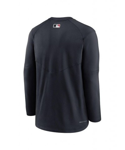 Men's Minnesota Twins Navy Authentic Collection Logo Performance Long Sleeve T-shirt $43.20 T-Shirts