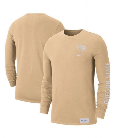 Men's Tan Oregon State Beavers 2-Hit Long Sleeve T-shirt $20.25 T-Shirts