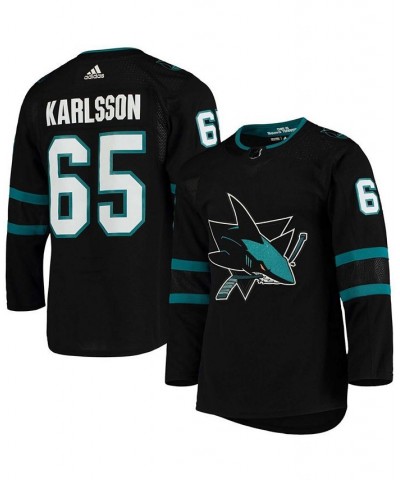 Men's Erik Karlsson Black San Jose Sharks Alternate Authentic Player Jersey $84.60 Jersey