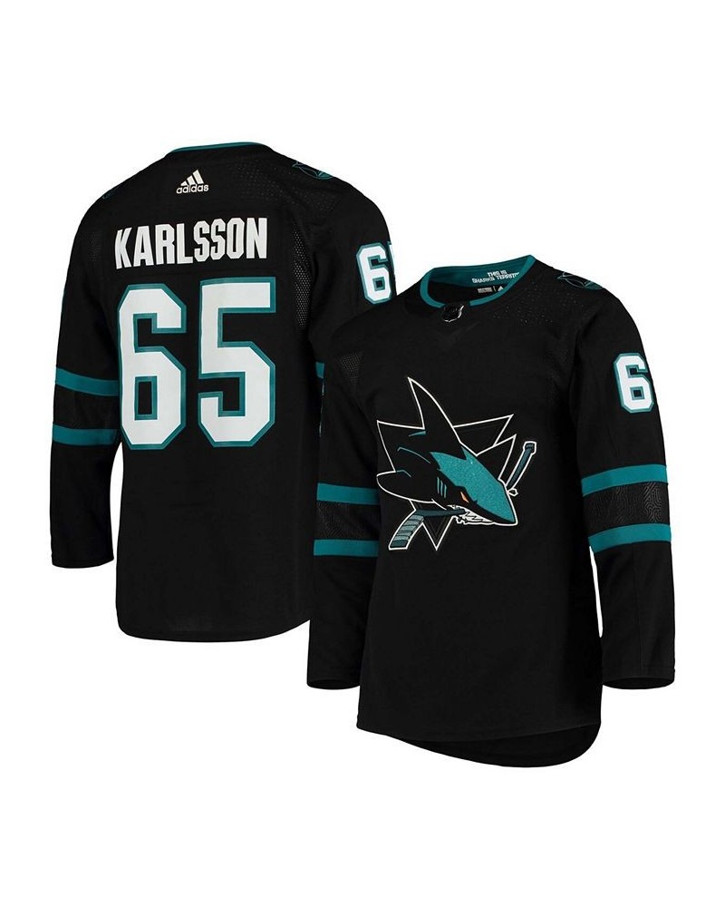 Men's Erik Karlsson Black San Jose Sharks Alternate Authentic Player Jersey $84.60 Jersey